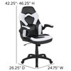 Flash Furniture Black Gaming Desk and Chair Set BLN-X10RSG1031-WH-GG
